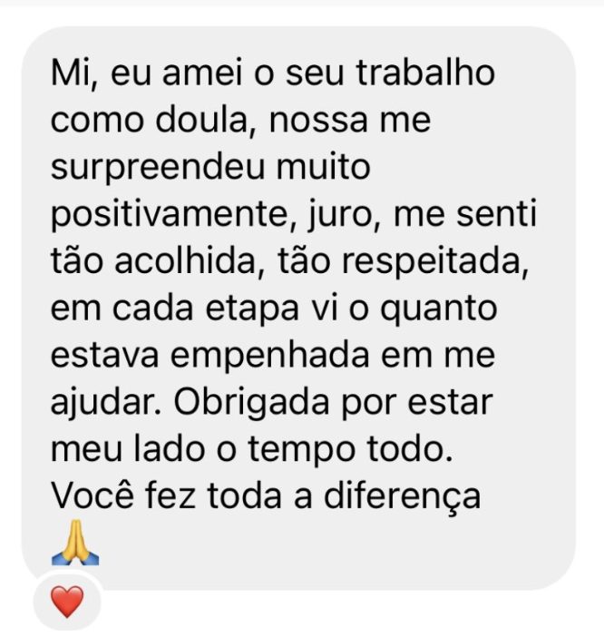 depoimento sobre doulagem